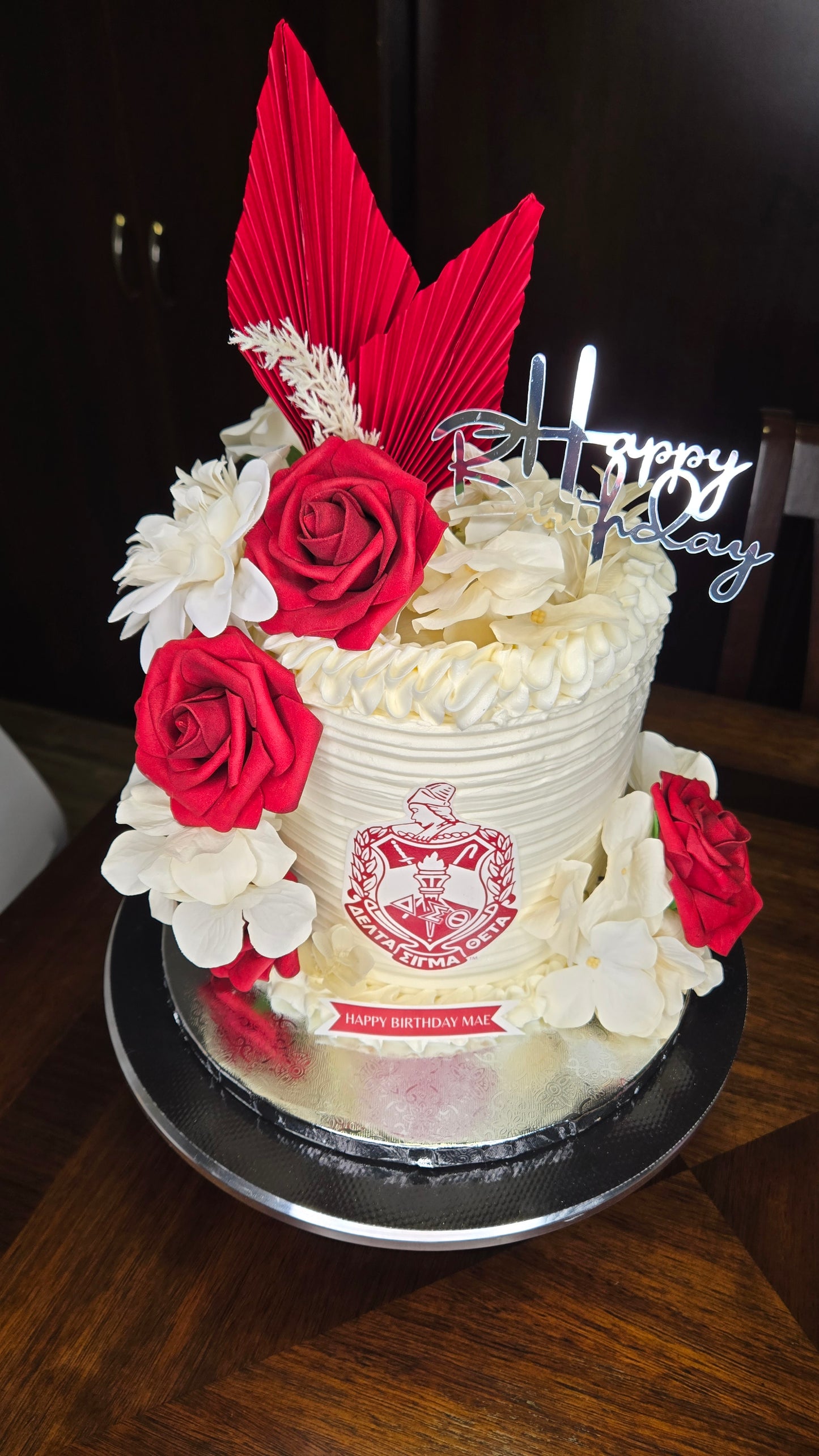 6in Round Sorority Barrel Cake