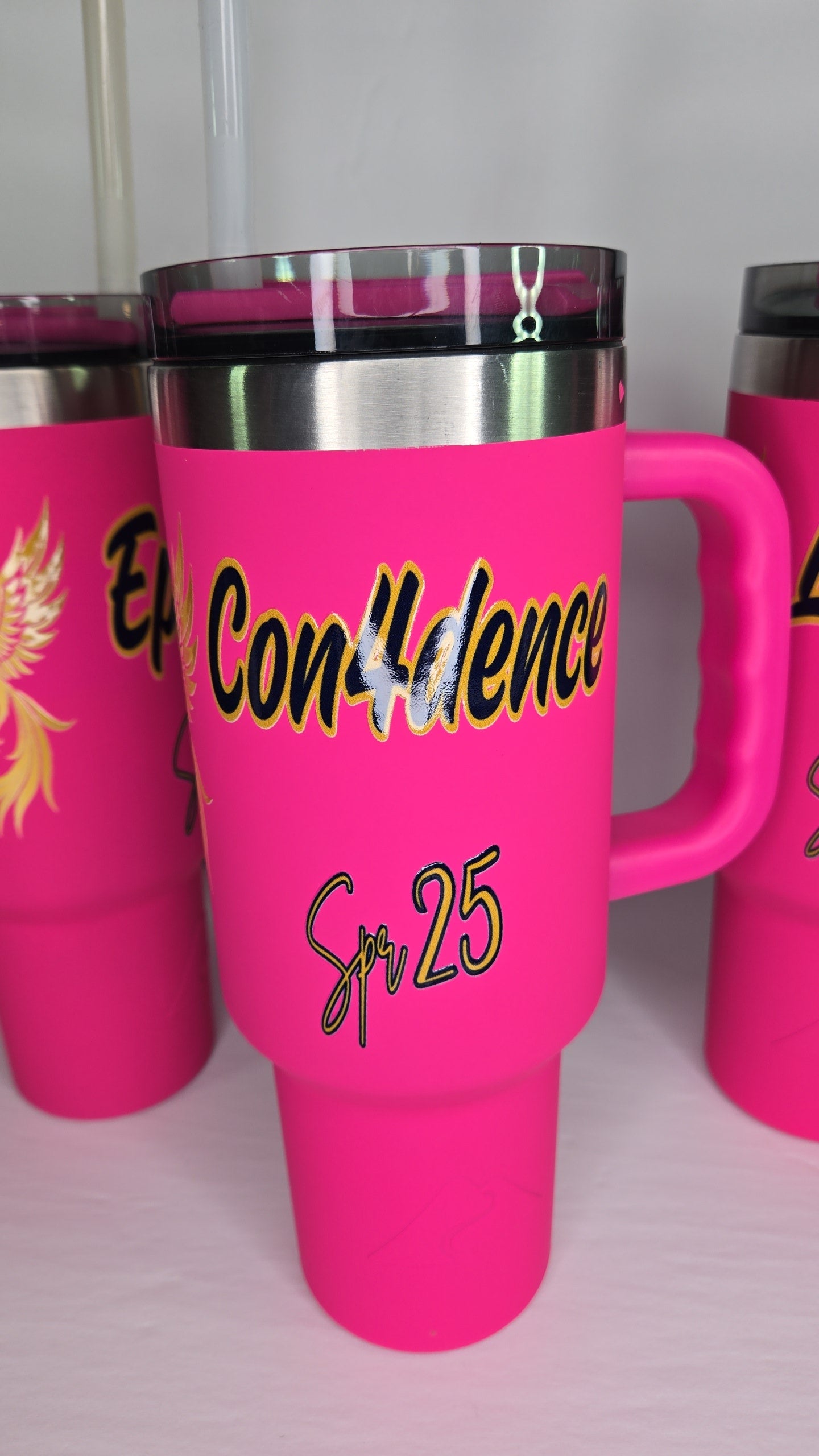 Make a Statement with Your Custom Hot Pink Delta Psi Rho Tumbler!
