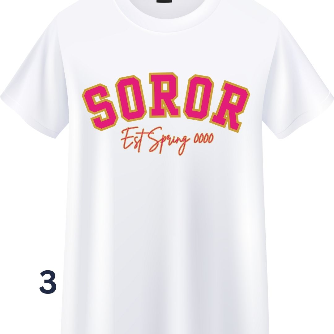 White Soror Tee