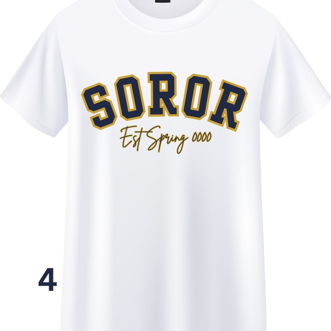 White Soror Tee