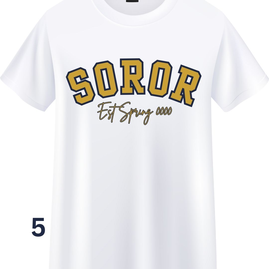 White Soror Tee