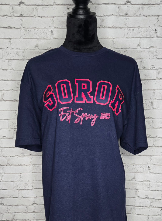 Navy Soror - Short Sleeve