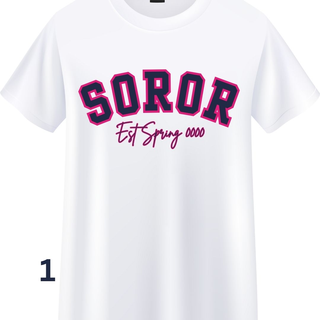 White Soror Tee