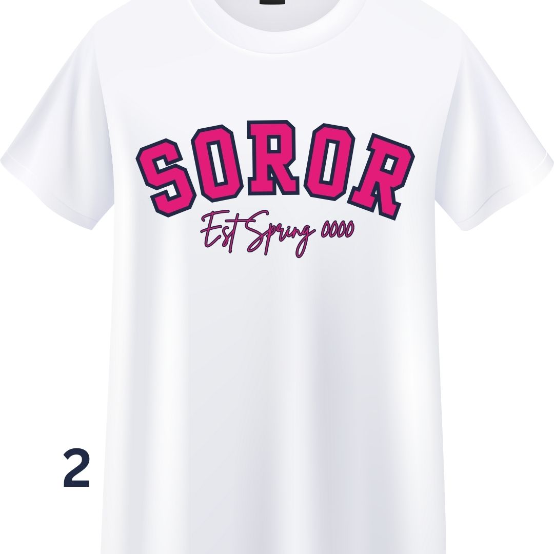 White Soror Tee