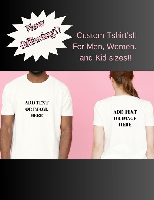 Custom T-shirt - Short Sleeve - 100% Cotton