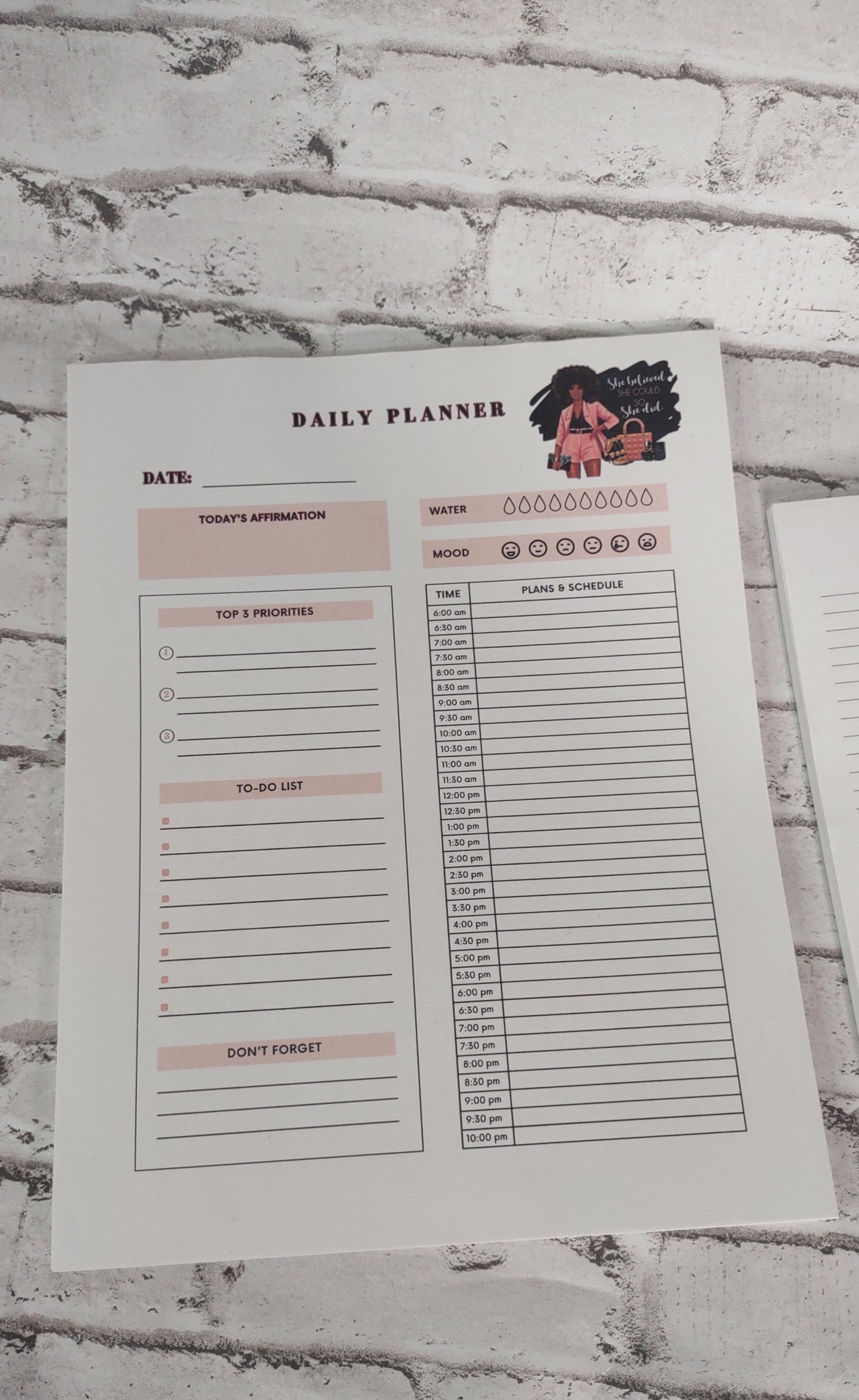 Daily Planner & Notepad Set