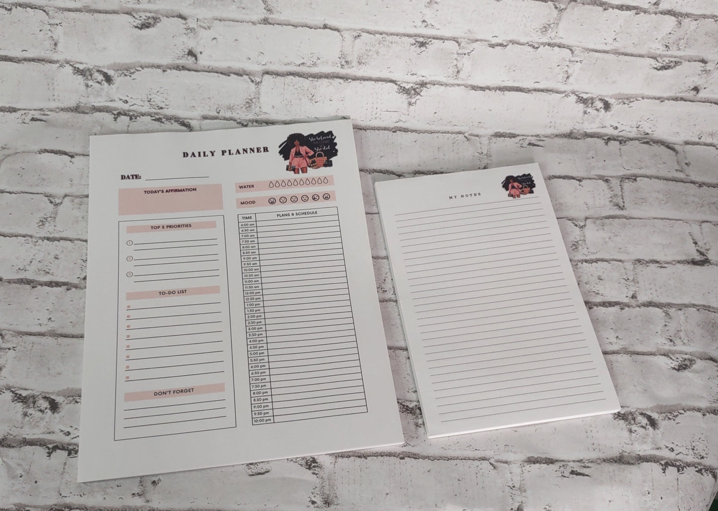 Daily Planner & Notepad Set