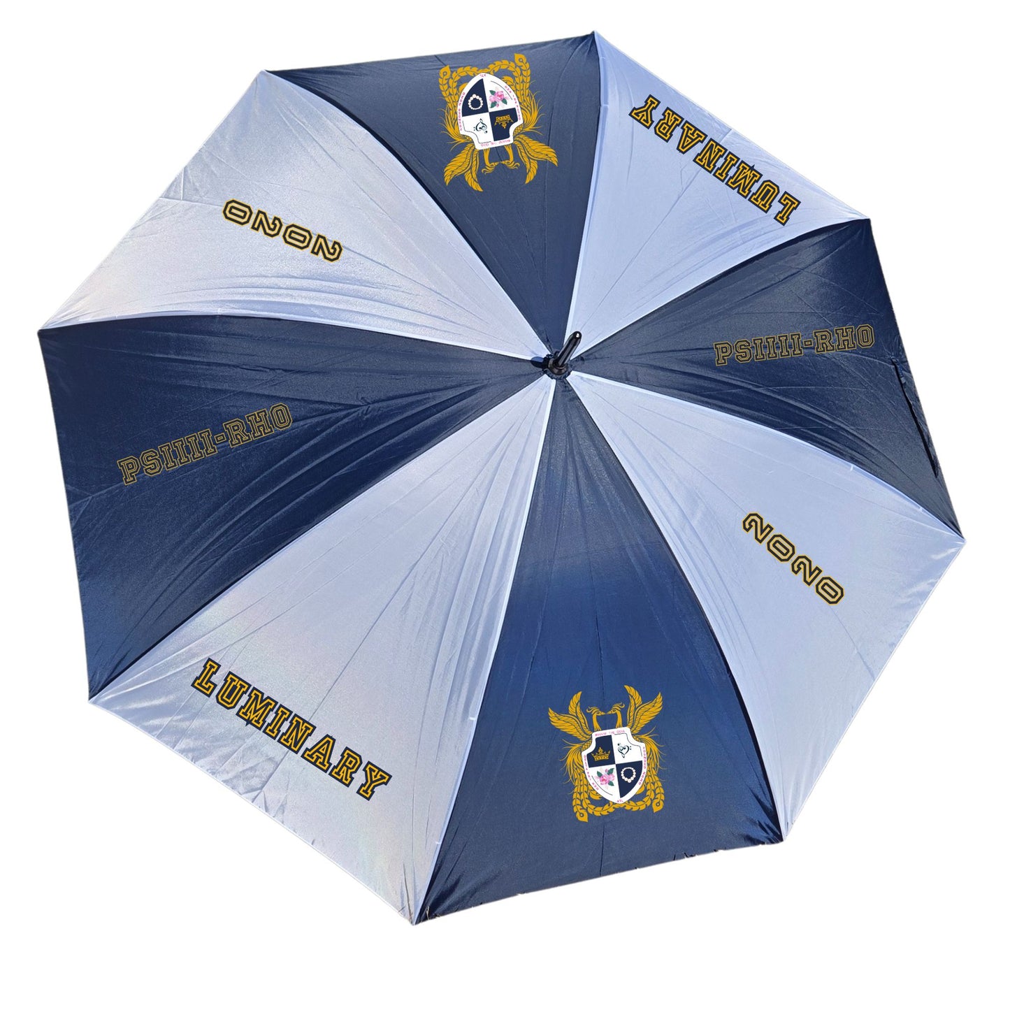 Navy and White Delta Psi Rho Umbrella