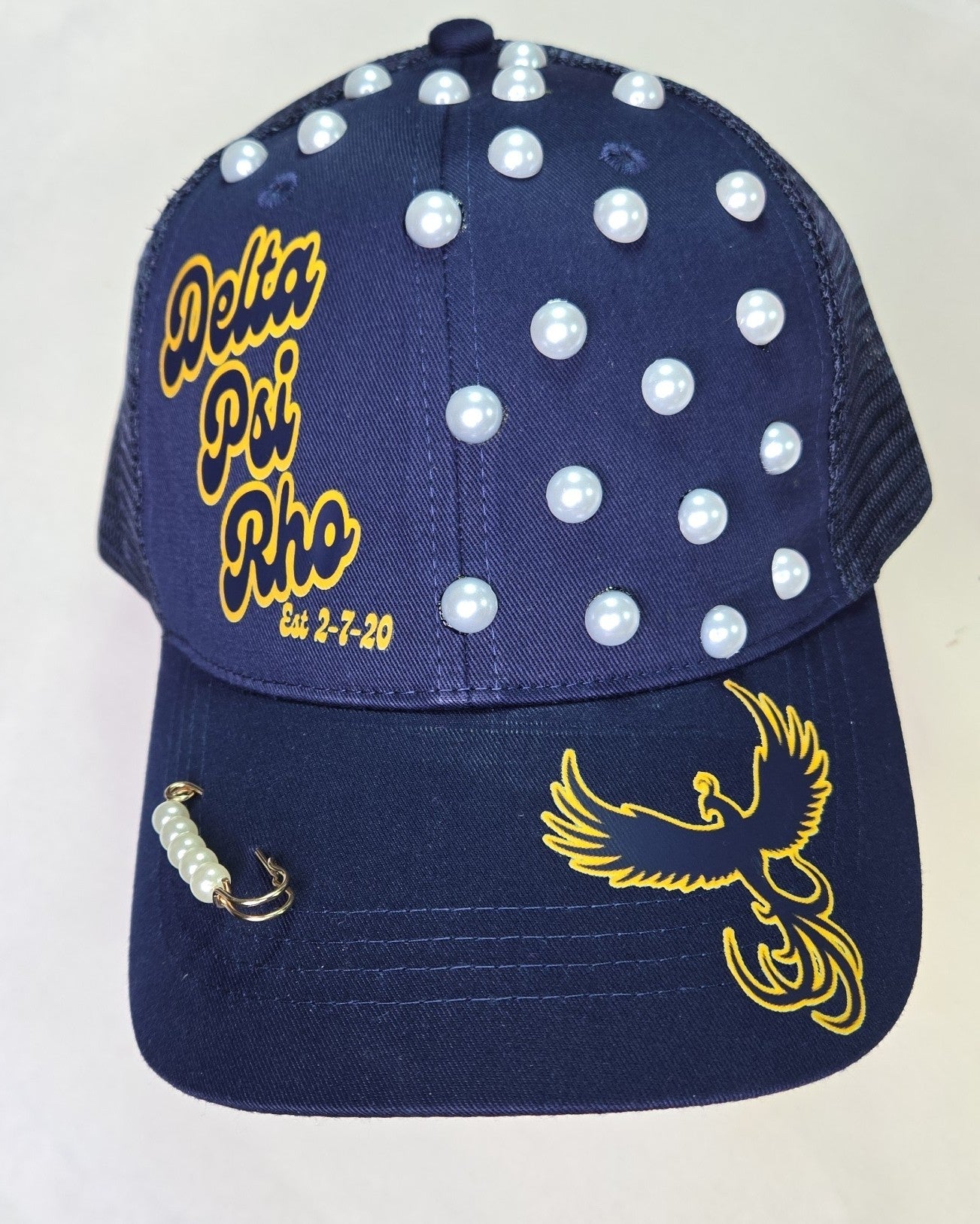 Jeweled Delta Psi Rho Cap