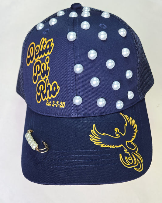 Jeweled Delta Psi Rho Cap